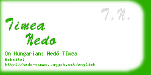 timea nedo business card