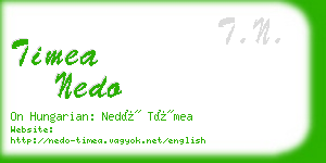 timea nedo business card